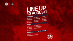 Läs mer om artikeln Laguppställningen mot Vimmerby