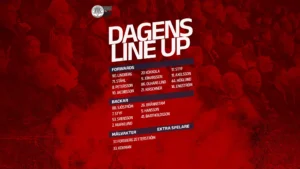 Läs mer om artikeln Lineup mot Tyringe borta!
