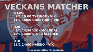 Läs mer om artikeln Matcher Vecka 2
