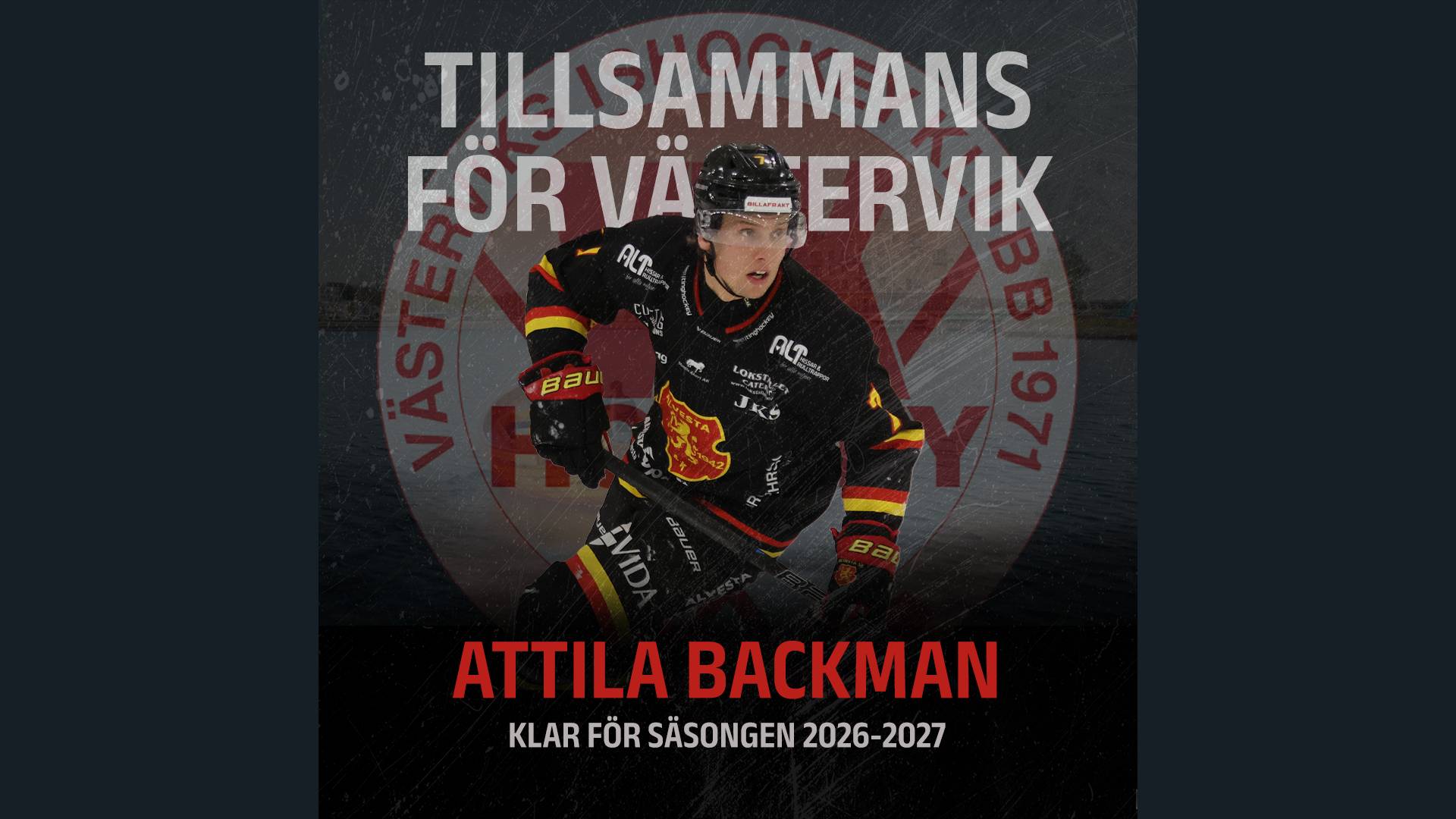 Du visar för närvarande Attila Backman klar för Västerviks IK