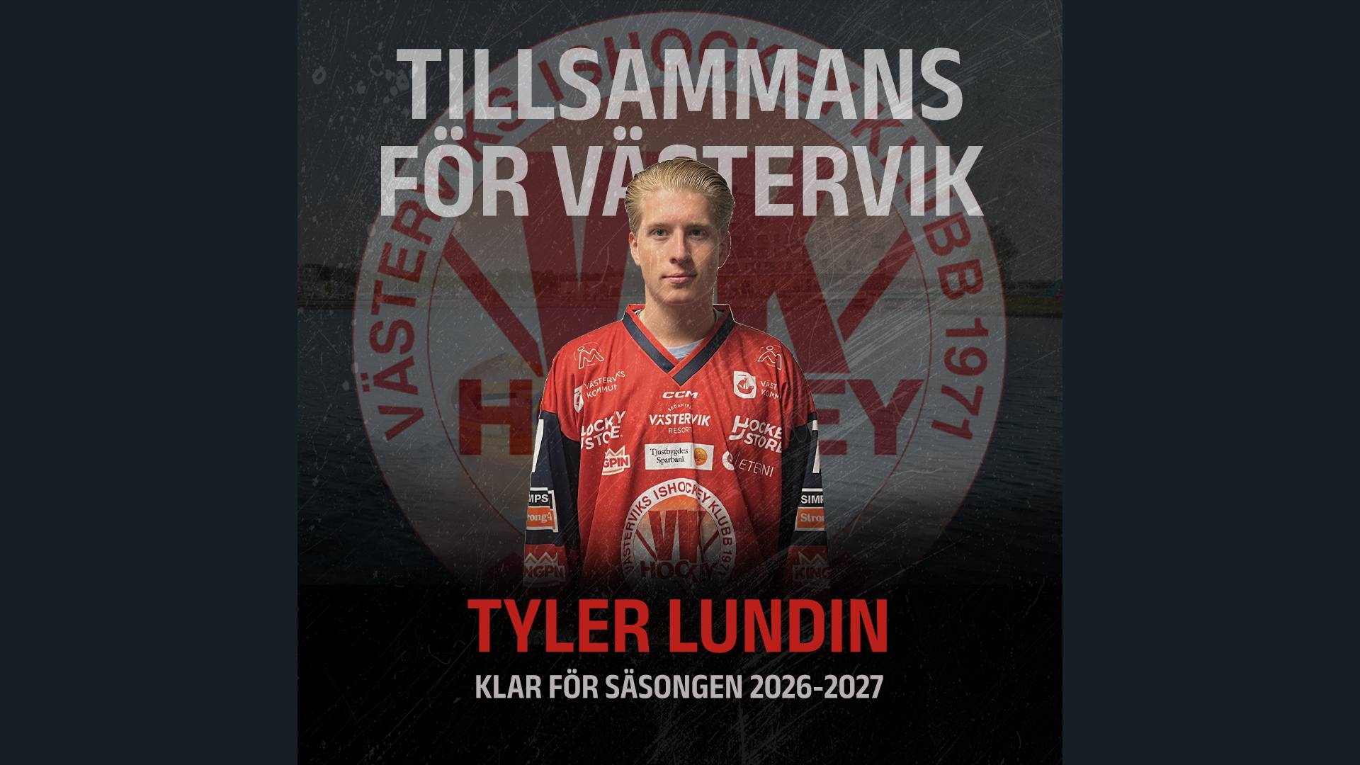 Du visar för närvarande Tyler Lundin signar A-Lags kontrakt med Västerviks IK!