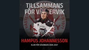 Läs mer om artikeln Hampus Johannesson klar för Västerviks IK!