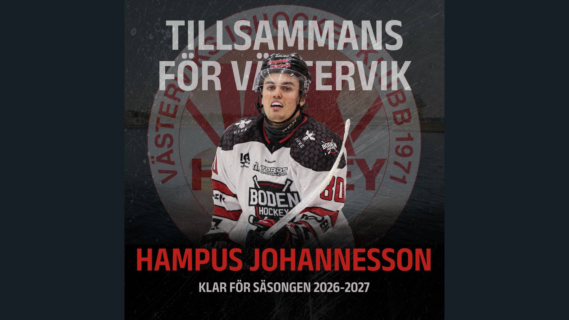 Du visar för närvarande Hampus Johannesson klar för Västerviks IK!