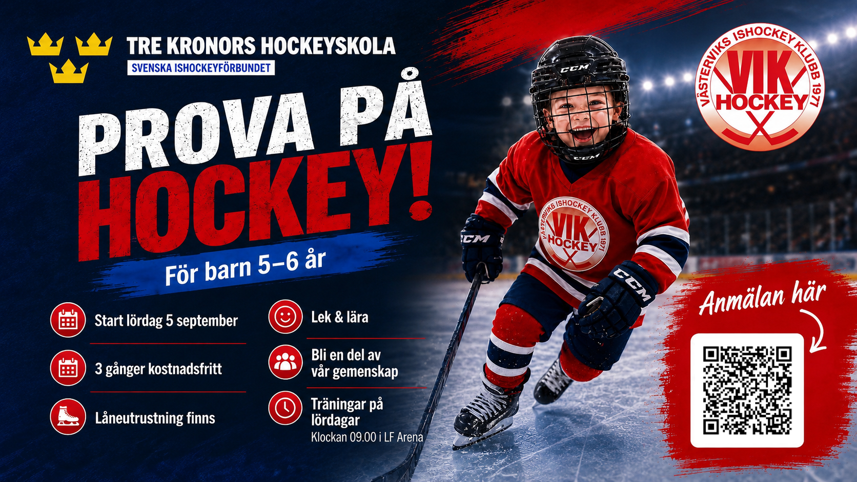 Du visar för närvarande Prova på hockey i LF Arena!