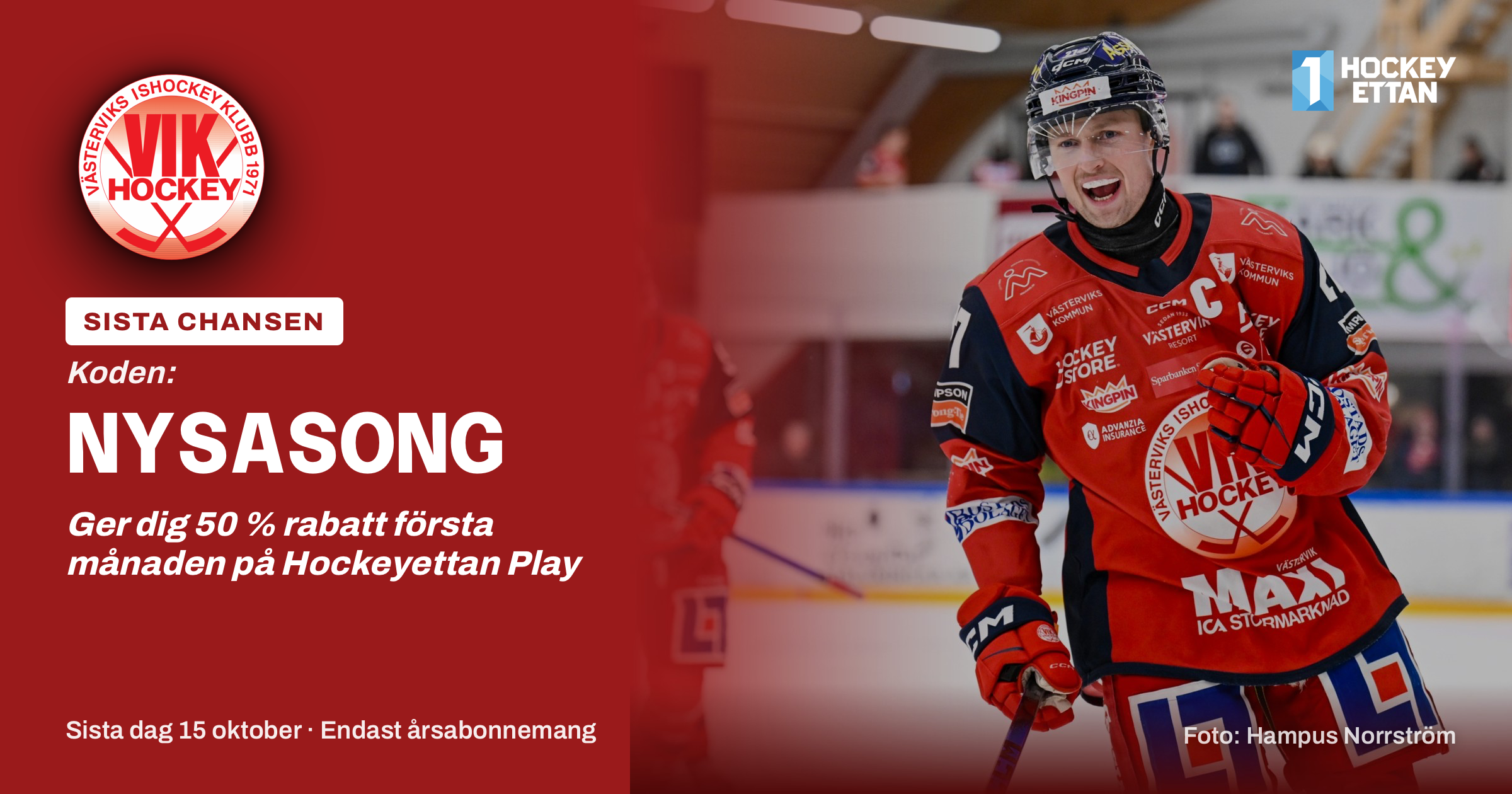 Du visar för närvarande HockeyEttan Play! – Stöd VIK Hockey!