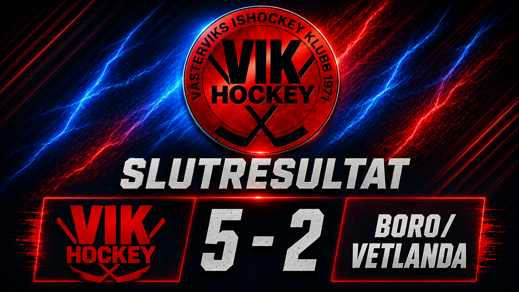 Du visar för närvarande VIK besegrade Boro/Vetlanda med 5–2