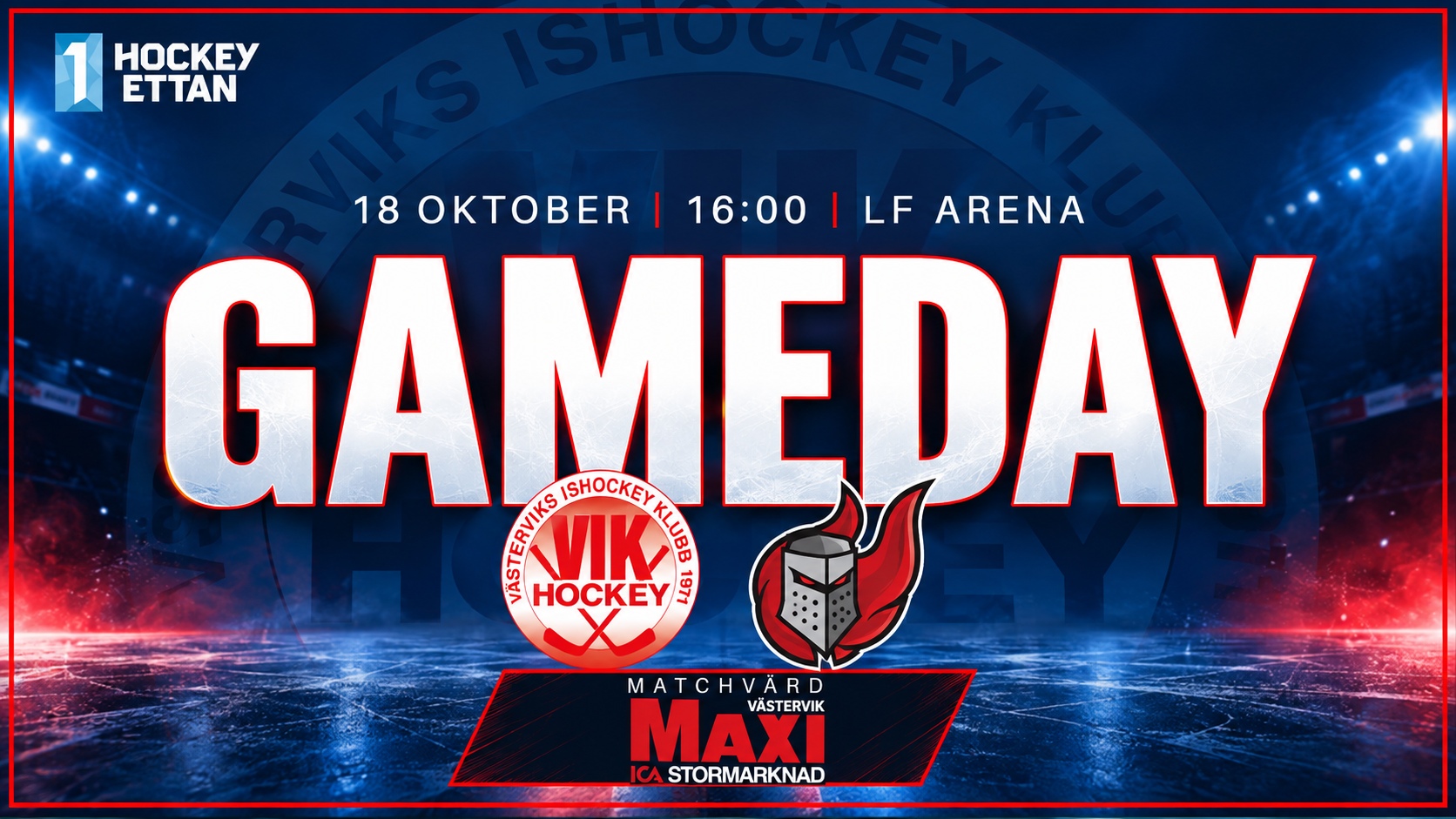 Du visar för närvarande Gameday! VIK möter Nyköping i LF Arena!