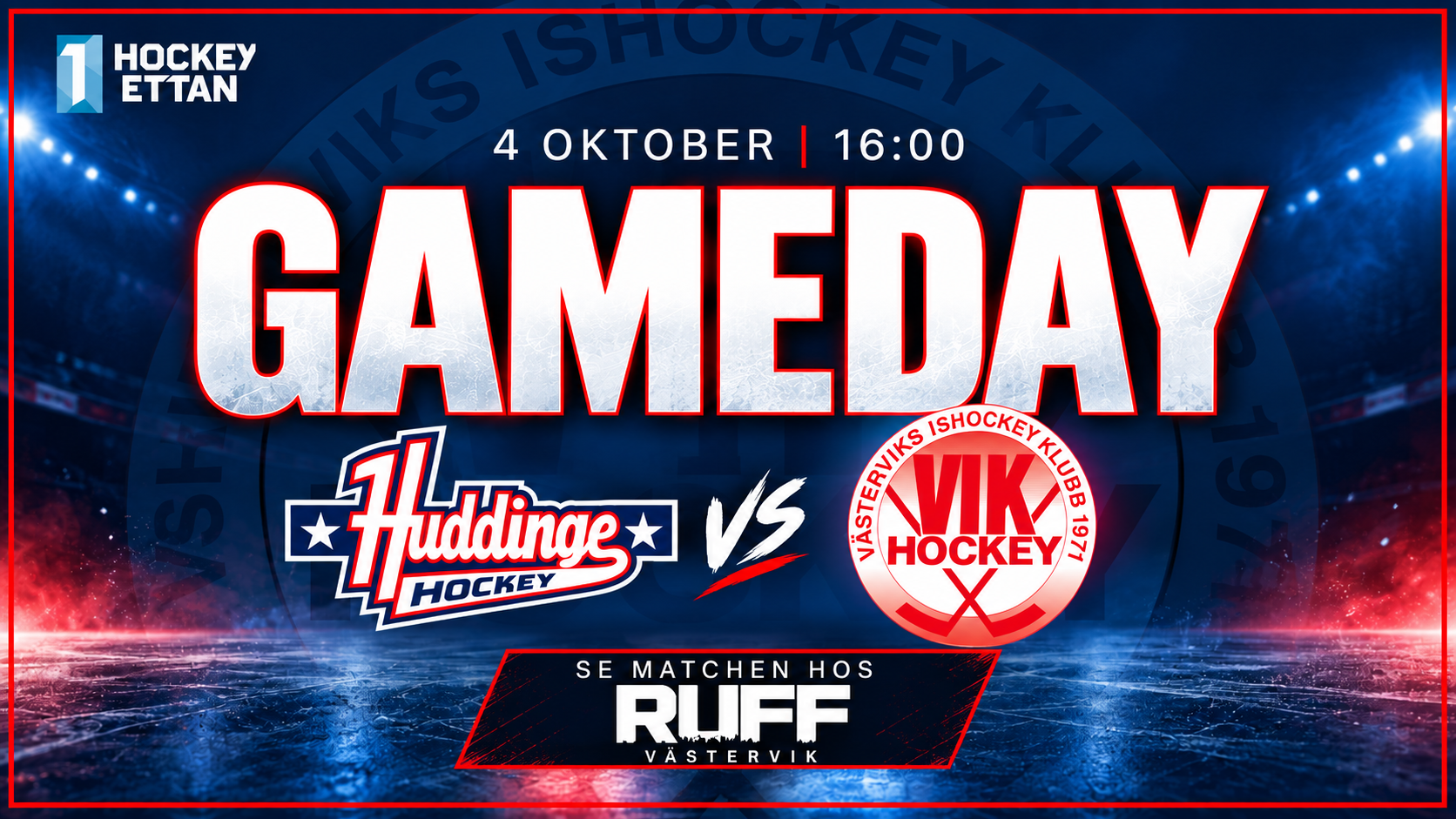 Du visar för närvarande Gameday! Huddinge – Västervik
